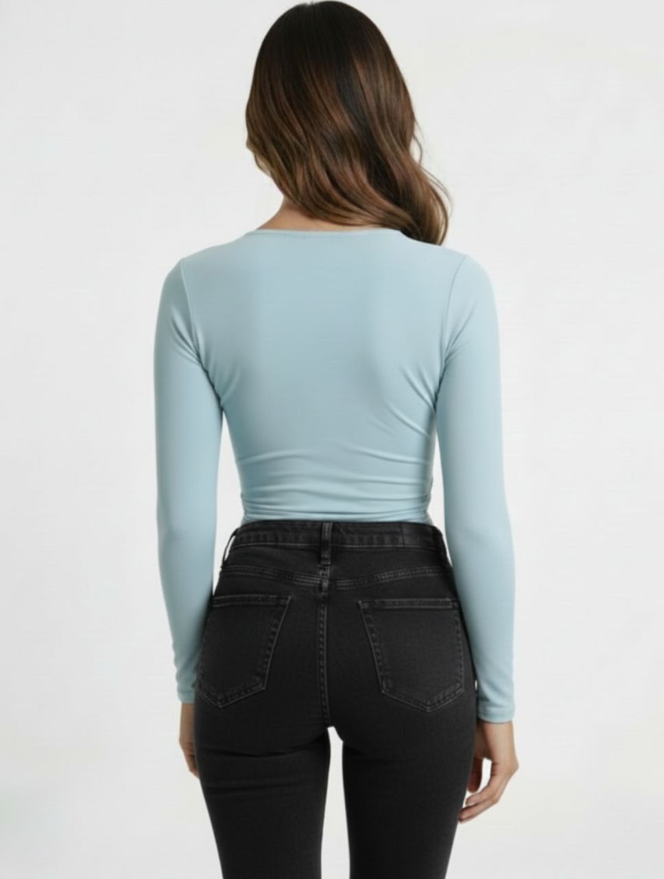 Body para Mujer Escote Cruzado Manga Larga - Adele