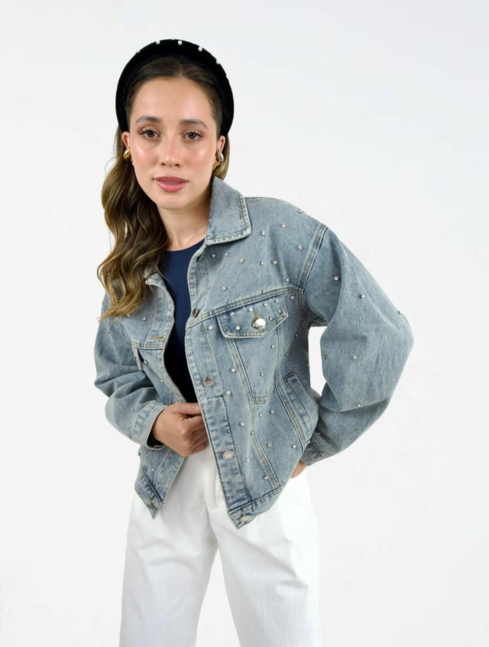 Chaqueta para Mujer Denim con Apliques - The Bold