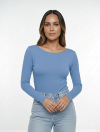 Body Para Mujer Escote Redondo en Espalda The Essential Hecho a Mano Estilo