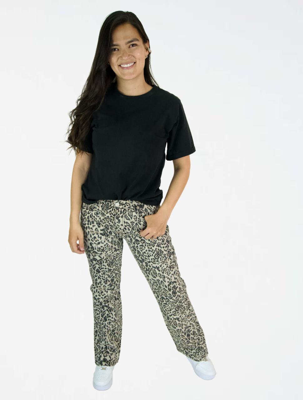 Pantalón Jean Para Mujer Animal Print - ⁠The Tribe