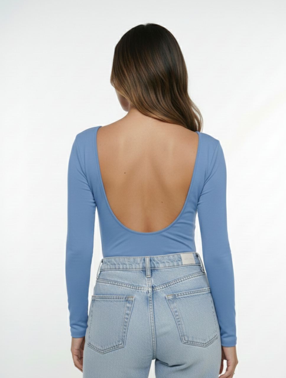 Body Para Mujer Escote Redondo en Espalda The Essential Elegante Diseño