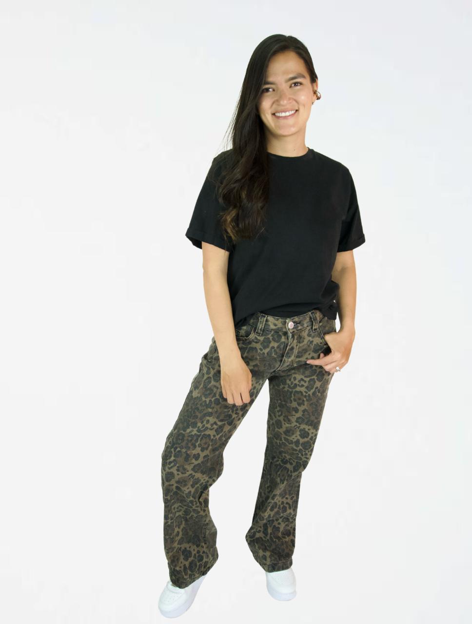 Pantalón Jean Para Mujer Animal Print - ⁠The Tribe