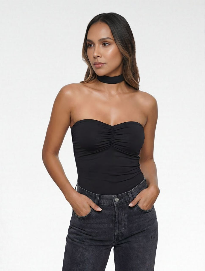 Body Para Mujer Strapless Con Tira al Cuello - The Phuket