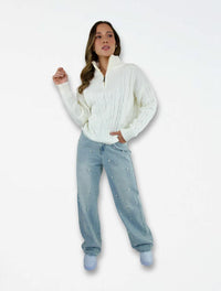 Pantalón Jean Para Mujer Apliques Perlas - The Pearl