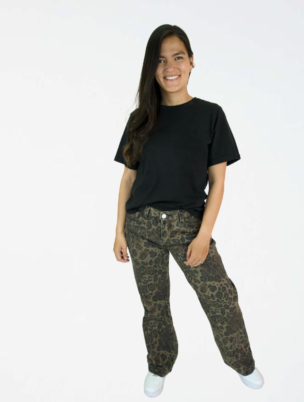 Pantalón Jean Para Mujer Animal Print - ⁠The Tribe