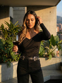 Body para Mujer Cuello Bandeja Manga Larga - Lauren