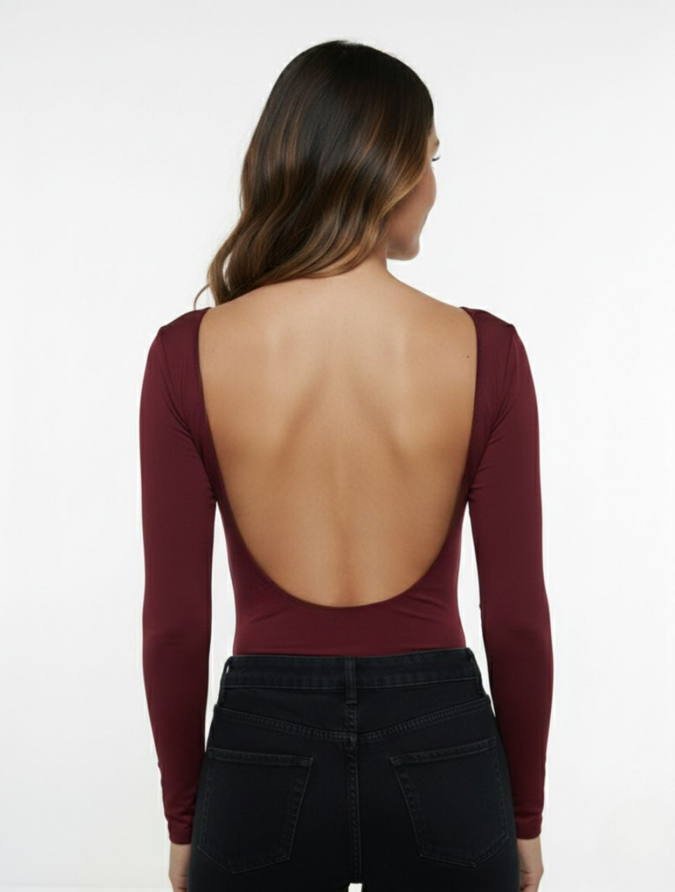 Body Para Mujer Escote Redondo en Espalda The Essential Hecho a Mano Detalle