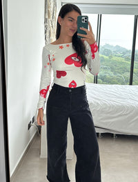 Body para Mujer Estampado de Corazones y Estrellas - The Dolce Vita