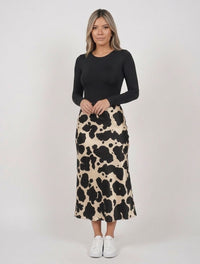 Falda Para Mujer Satín The Havana Artesanal Diseño