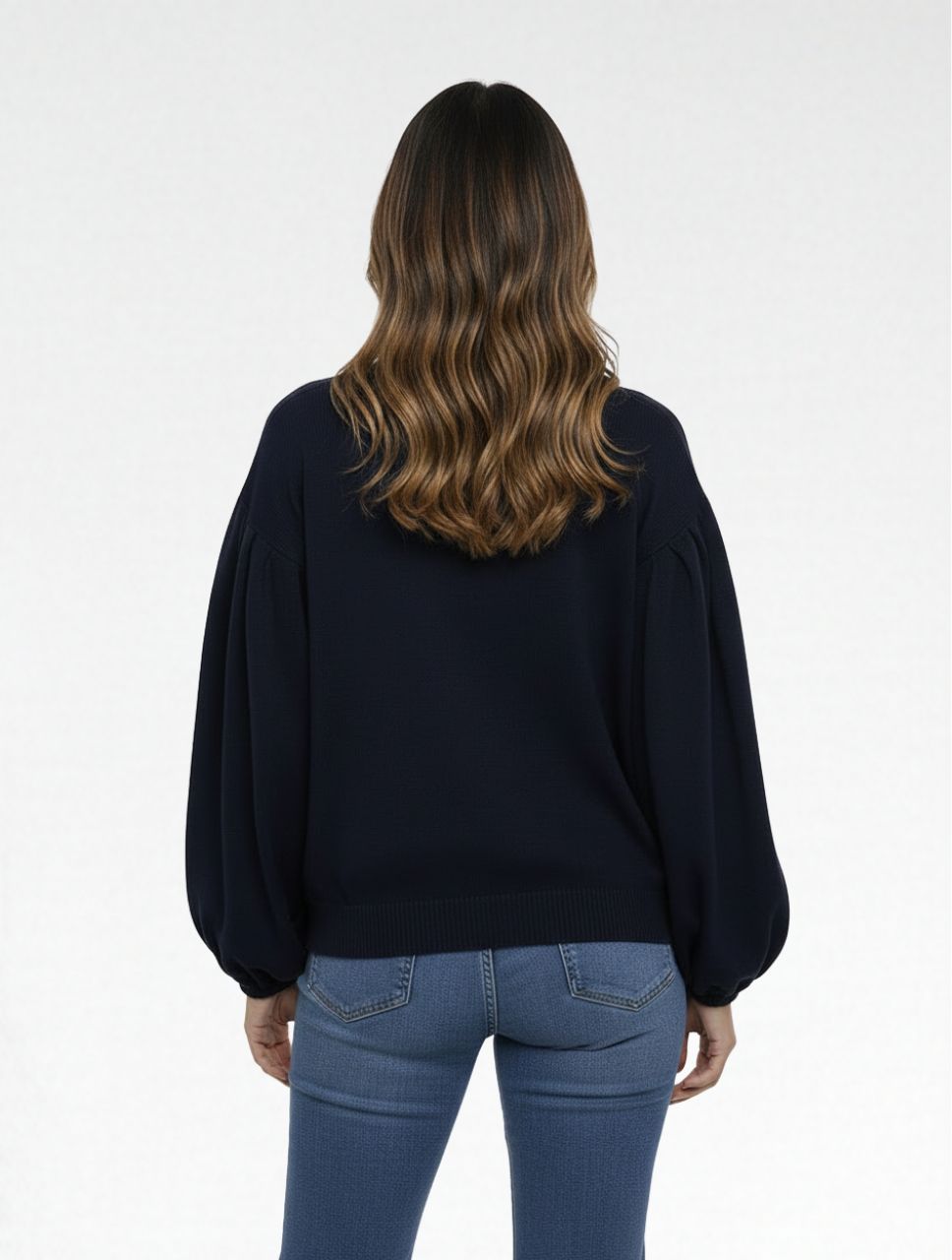 Suéter Cardigan para Mujer Manga Bombacha- The Cloud