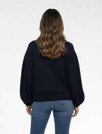 Suéter Cardigan para Mujer Manga Bombacha- The Cloud