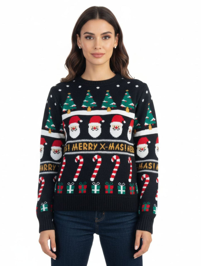 Saco Cuello Redondo Unisex - Saco Navidad Santa Claus