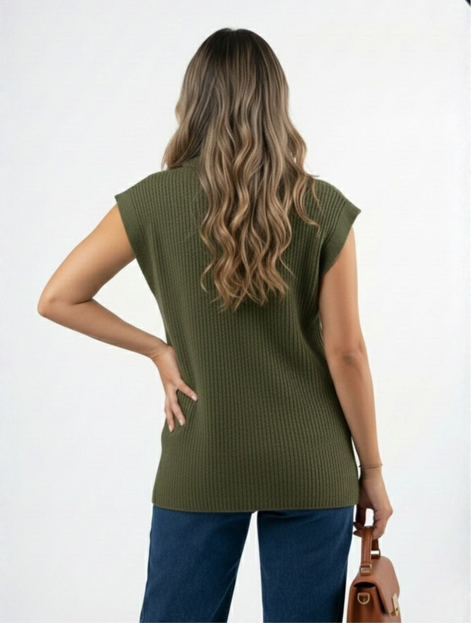 Chaleco para Mujer Cuello Tortuga The Maro Artesanal Edición