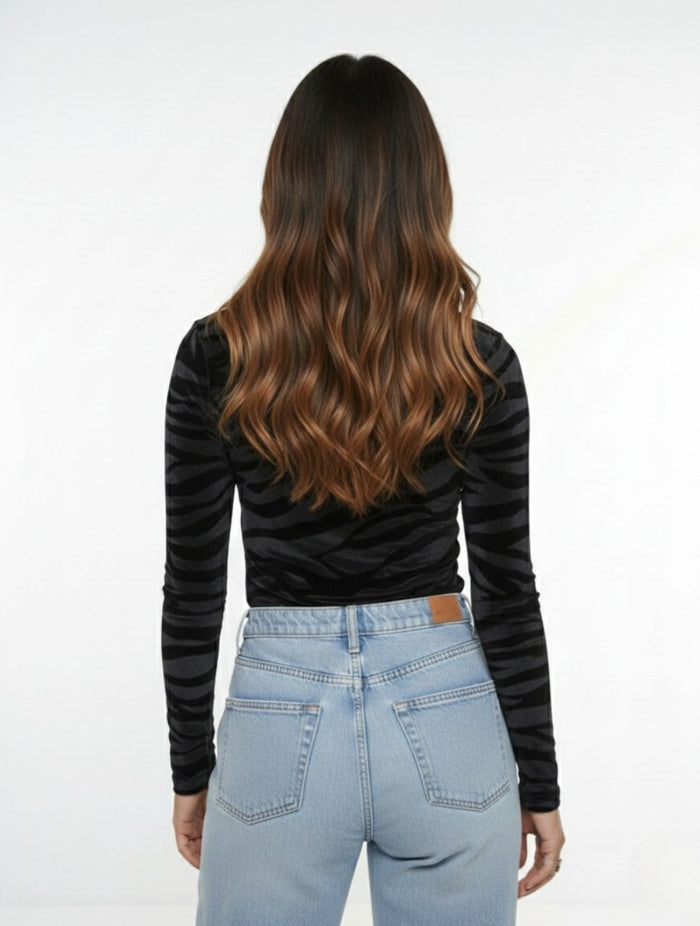 Body Para Mujer Mesh Cuello Medio The Quiet Exclusivo Estilo