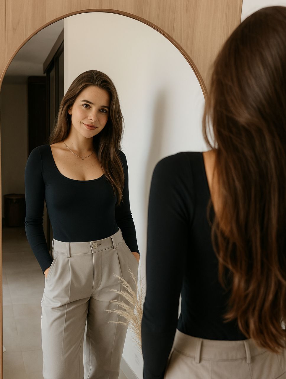 Body para Mujer Escote Redondo Manga Larga - Tahiti