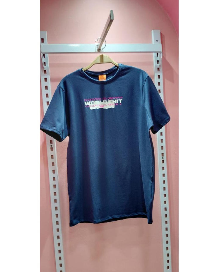38. Camiseta Azul Floww En Perfecto Estado Original Detalle