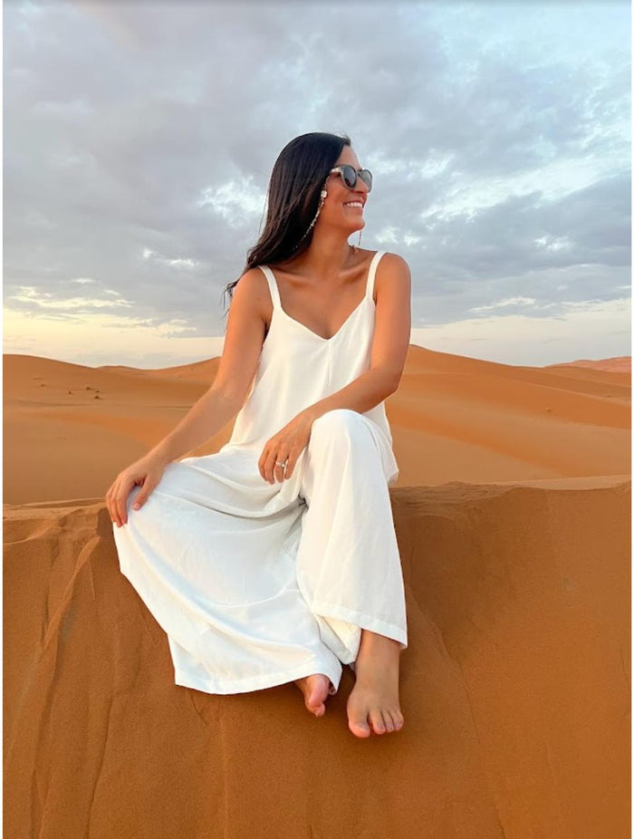 Enterizo para Mujer Largo Escote V - The Nomad Artesanal Diseño