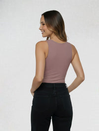 Body para Mujer Cuello Redondo Manga Sisa - Simona