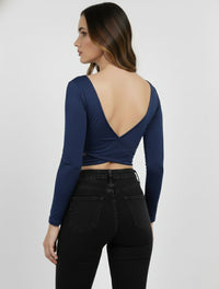 Body para Mujer Escote Cruzado Manga Larga - Adele