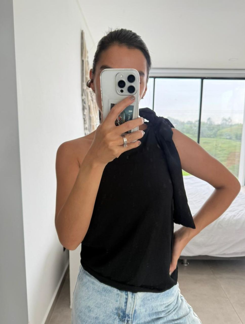 Blusa Para Mujer Asimétrico Sao Paulo Hecho a Mano Acabado