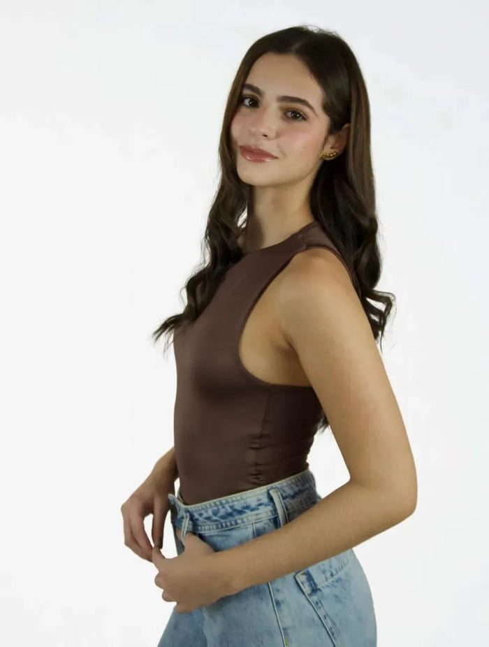 Body para Mujer Cuello Redondo Manga Sisa The Pomona Exclusivo Estilo