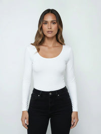 Body para Mujer Escote Redondo Manga Larga Tahiti Exclusivo Estilo