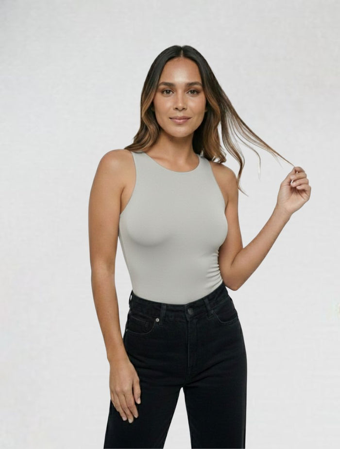 Body para Mujer Cuello Redondo Manga Sisa Simona Colombiano Diseño