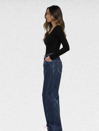 Pantalón Jean Palazzo Para Mujer - The Italico