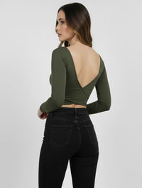 Body para Mujer Escote Cruzado Manga Larga - Adele