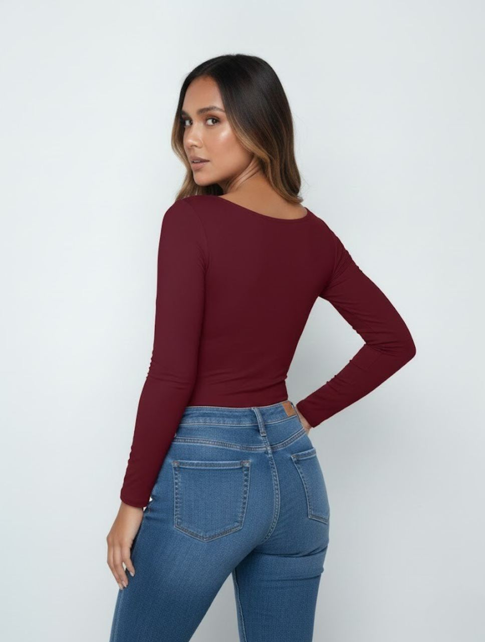 Body para Mujer Escote Redondo Manga Larga - Tahiti