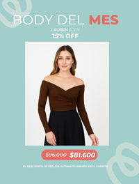 Body para Mujer Cuello Bandeja Manga Larga - Lauren