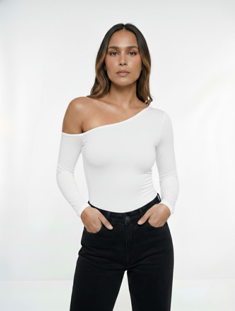 Body Para Mujer Escote Asimetrico The Bliss Premium Modelo