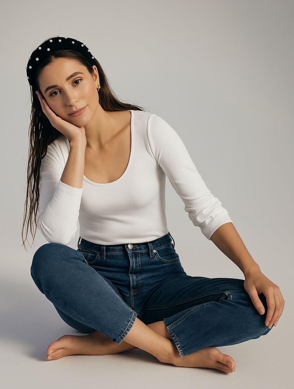 Body para Mujer Escote Redondo Manga Larga - Tahiti