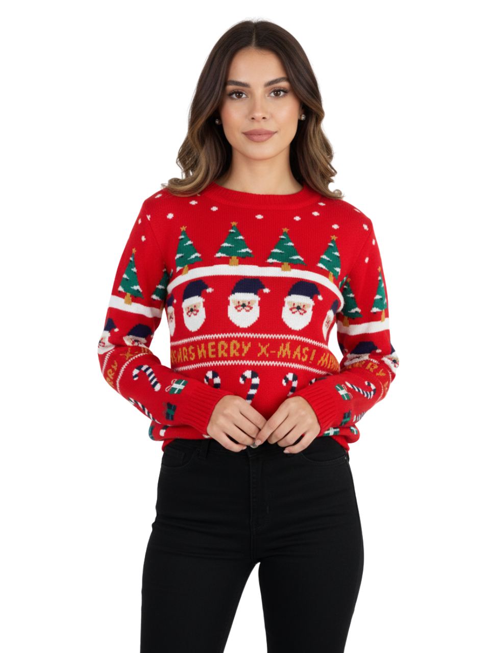 Saco Cuello Redondo Unisex - Saco Navidad Santa Claus