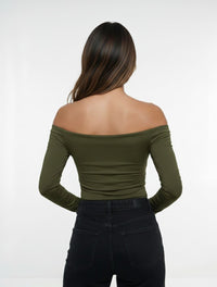 Body para Mujer Cuello Bandeja Manga Larga - Lauren