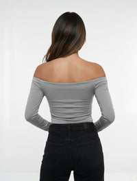 Body para Mujer Cuello Bandeja Manga Larga - Lauren