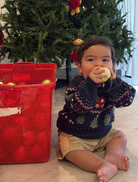 Saco Cuello Redondo Unisex - Saco Navidad Santa Claus Niños