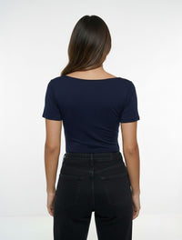 Body para Mujer Manga Corta Antoniette Elegante Look