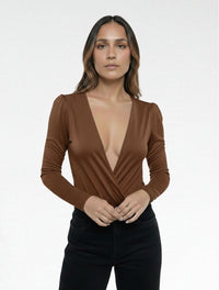 Body Para Mujer Cruzado The Clay Hecho a Mano Textura