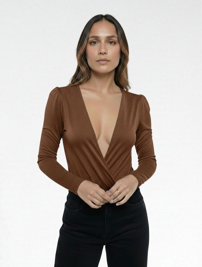 Body Para Mujer Cruzado The Clay Hecho a Mano Textura