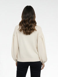 Suéter Cardigan para Mujer Manga Bombacha- The Cloud