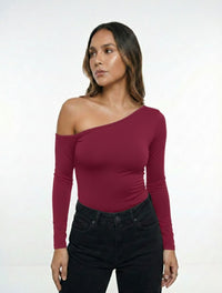 Body Para Mujer Escote Asimetrico The Bliss Exclusivo Diseño