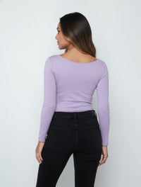 Body para Mujer Escote Redondo Manga Larga - Tahiti