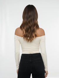 Body para Mujer Cuello Bandeja Manga Larga - Lauren