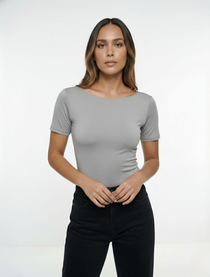 Body para Mujer Manga Corta Antoniette Artesanal Estilo