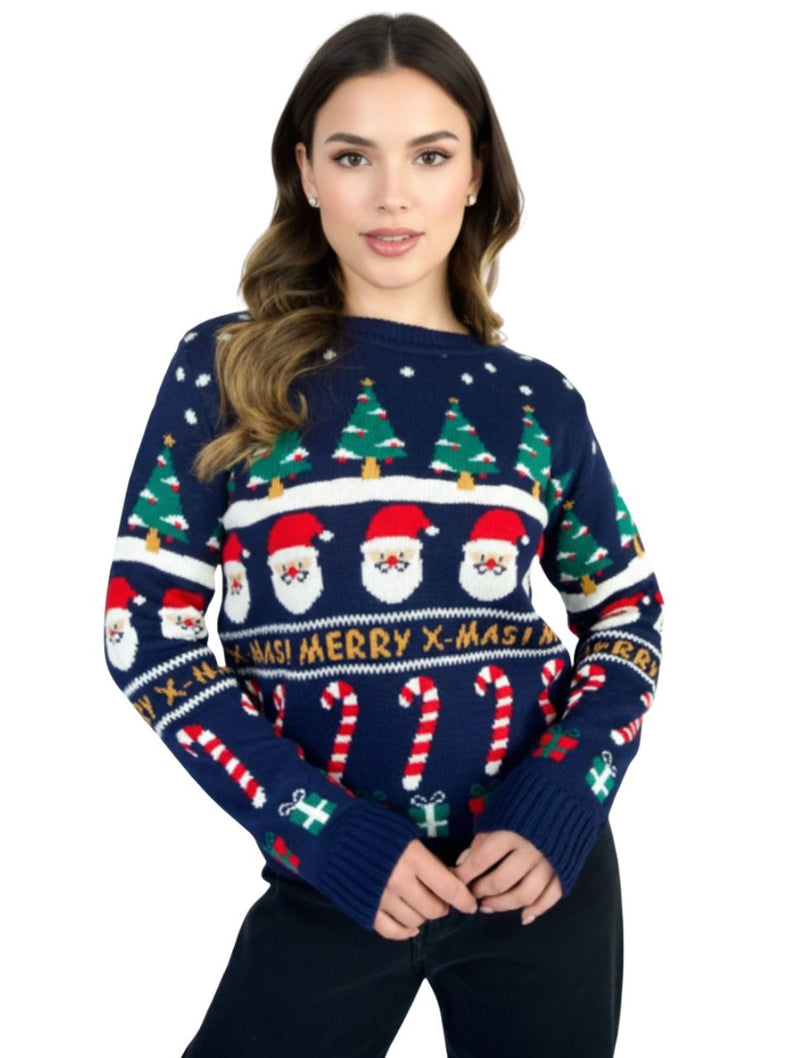 Saco Cuello Redondo Unisex - Saco Navidad Santa Claus