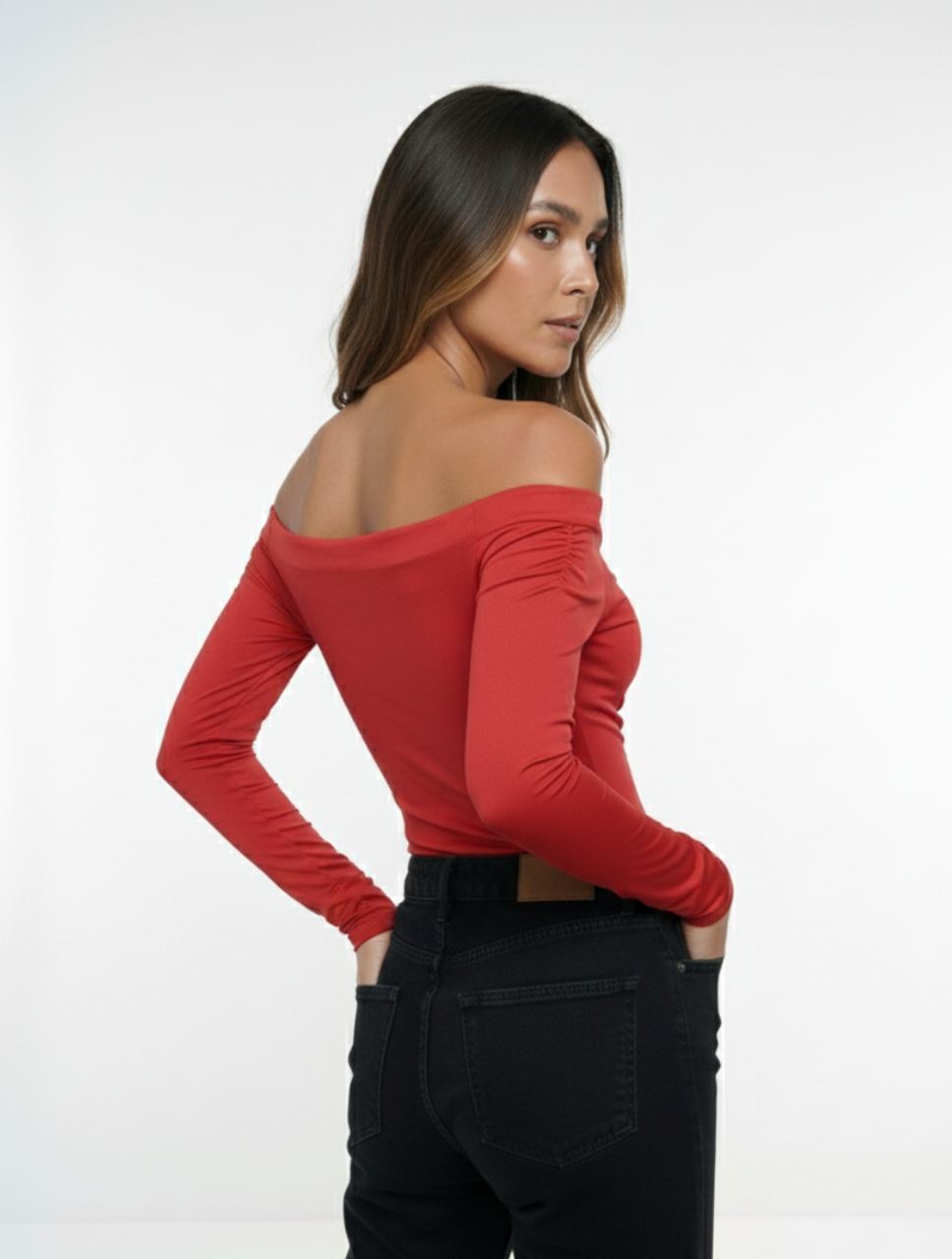 Body para Mujer Cuello Bandeja Manga Larga - Lauren