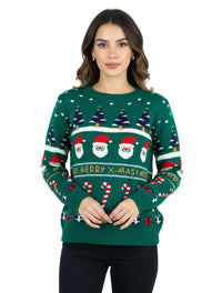 Saco Cuello Redondo Unisex - Saco Navidad Santa Claus