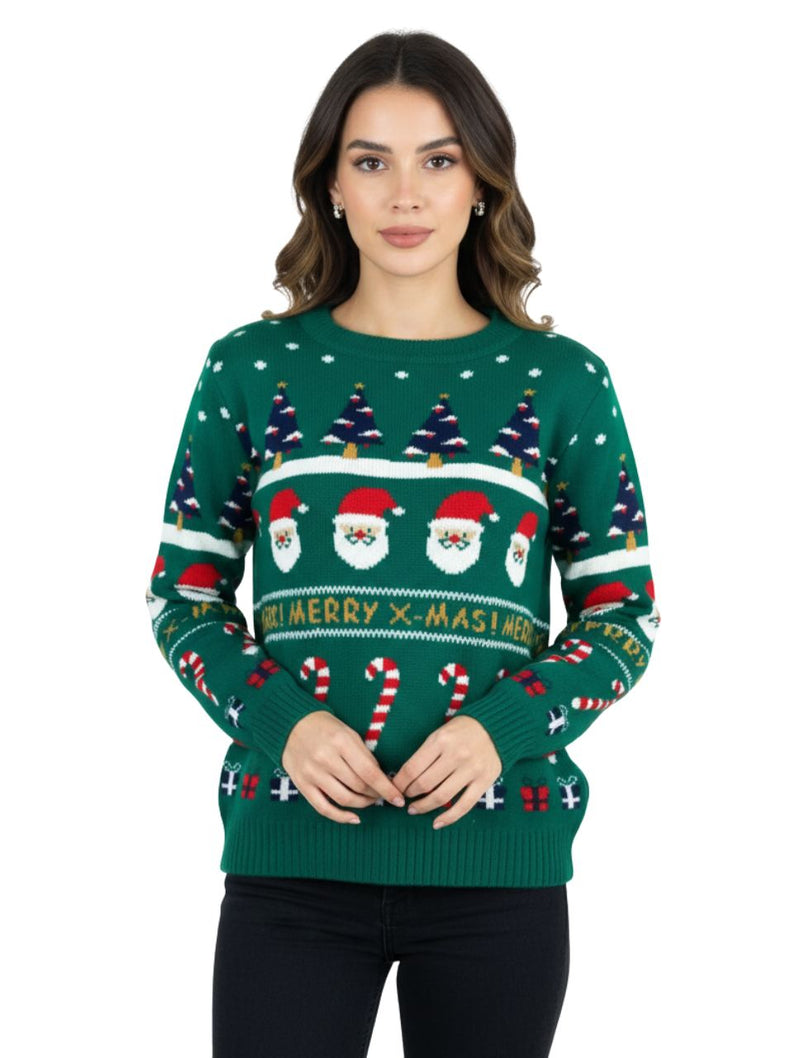 Saco Cuello Redondo Unisex - Saco Navidad Santa Claus