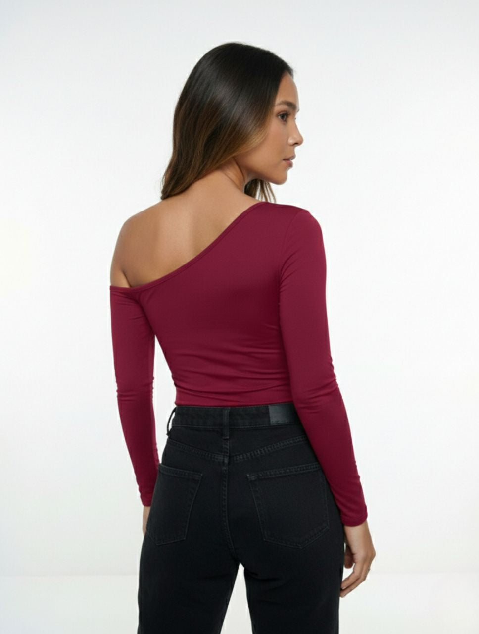 Body Para Mujer Escote Asimetrico The Bliss Colombiano Estilo